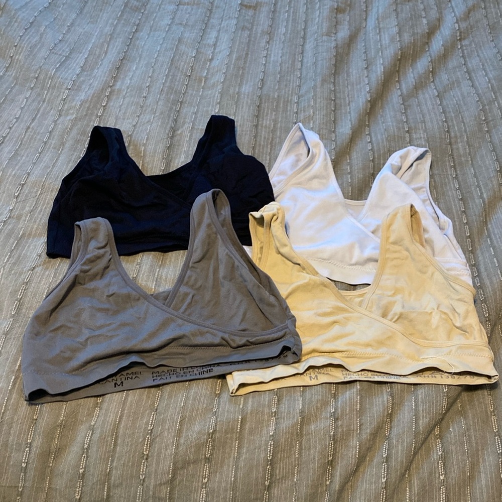 Bundle of 4 nursing sleep bras